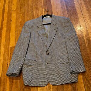 Hugo Boss Men's Houndstooth Suit Jacket Size 42R All Wool Corleone